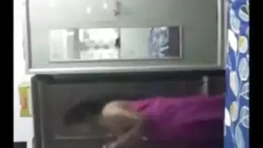Son recording secretly mom changing saree