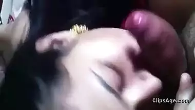 Horny girl sucking her boyfriend cock like lollipop