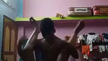 The guy fucks his desi stepsister in a Telugu sex video