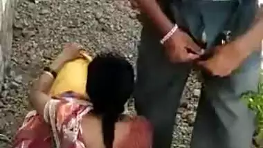 South Indian couple outdoor sex captured