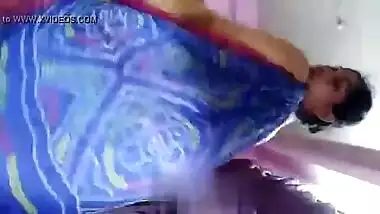 Sexy Indian saree girl teasing her boyfriend live video call